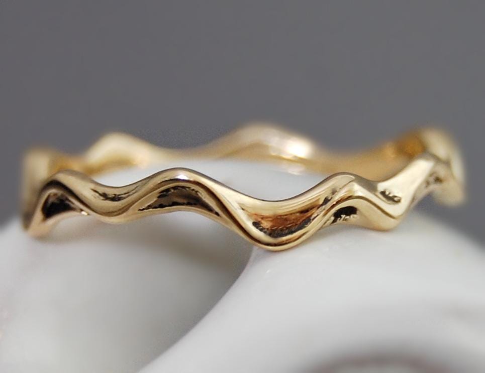 Dylana - Custom Made Stacking Ring or Wedding Bands, Gold, Silver, FREE SHIPPING US