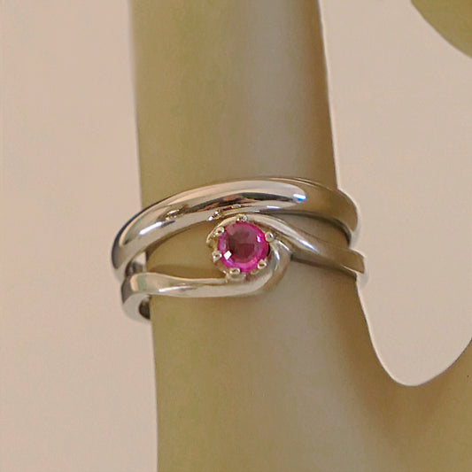 Pembe - Pink Sapphire Engagement Ring