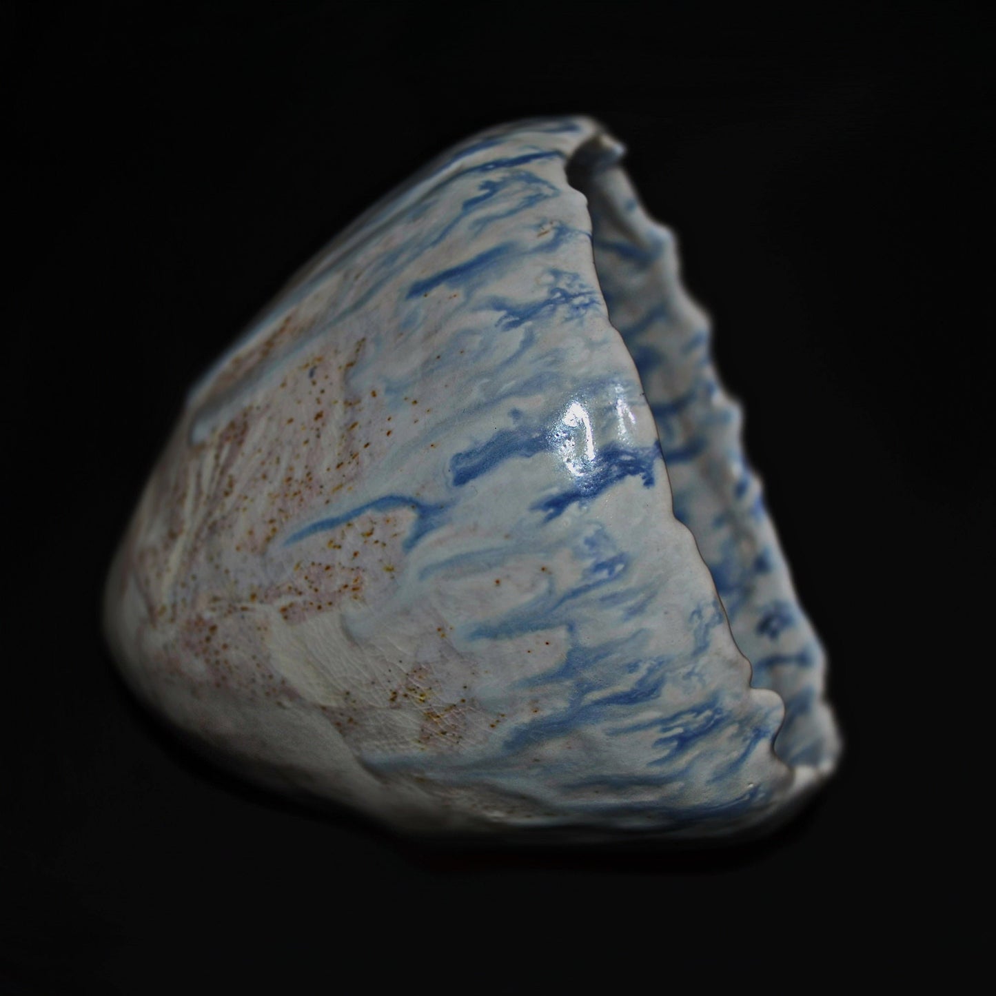 Rain, Overland - Landscape themed Porcelain Bowl, ceramic art, home decor, FREE SHIPPING US.