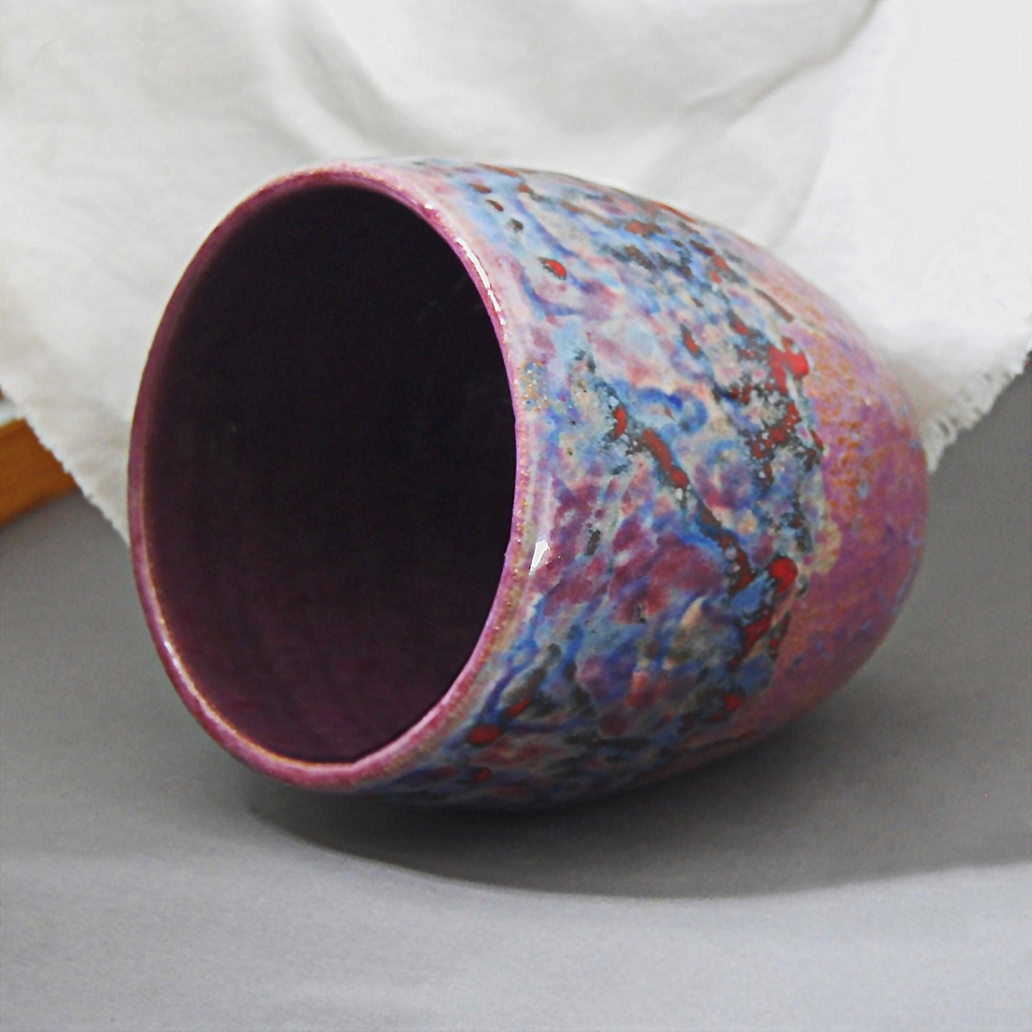 Full Circle - Versatile Handmade Stoneware Vase/Bowl - Functional and Decorative Art. FREE SHIPPING US