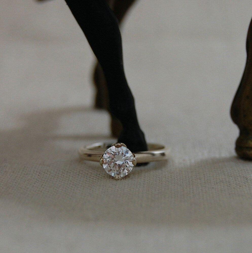 Ellie - Engagement Ring Features a Cubic Zirconia Gemstone and Continuum® Silver, FREE SHIPPING US