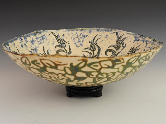 Summer Heat - Large Ceramic Serving Bowl, FREE SHIP US