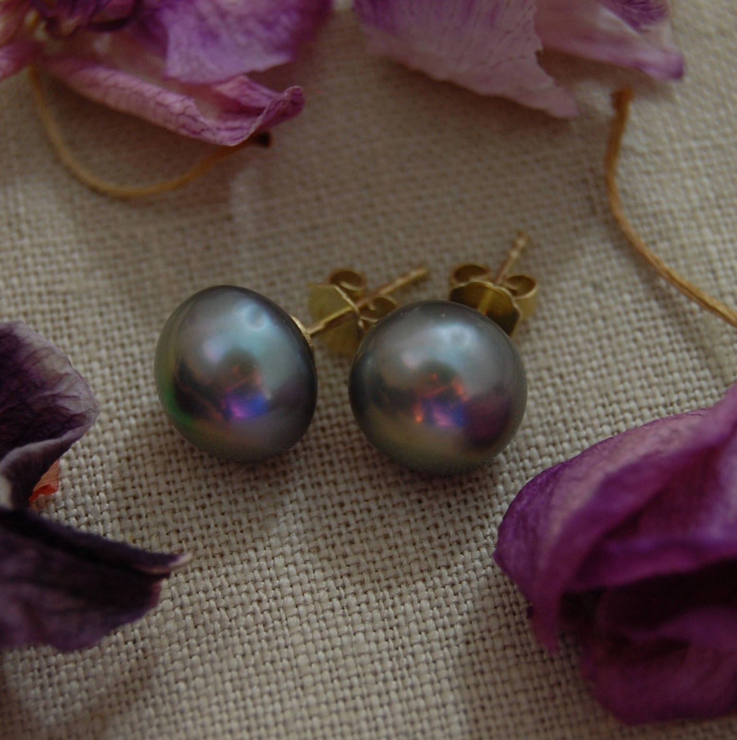 Ailsa - Rare, Large Statement Pearl Earrings, 14kt Gold