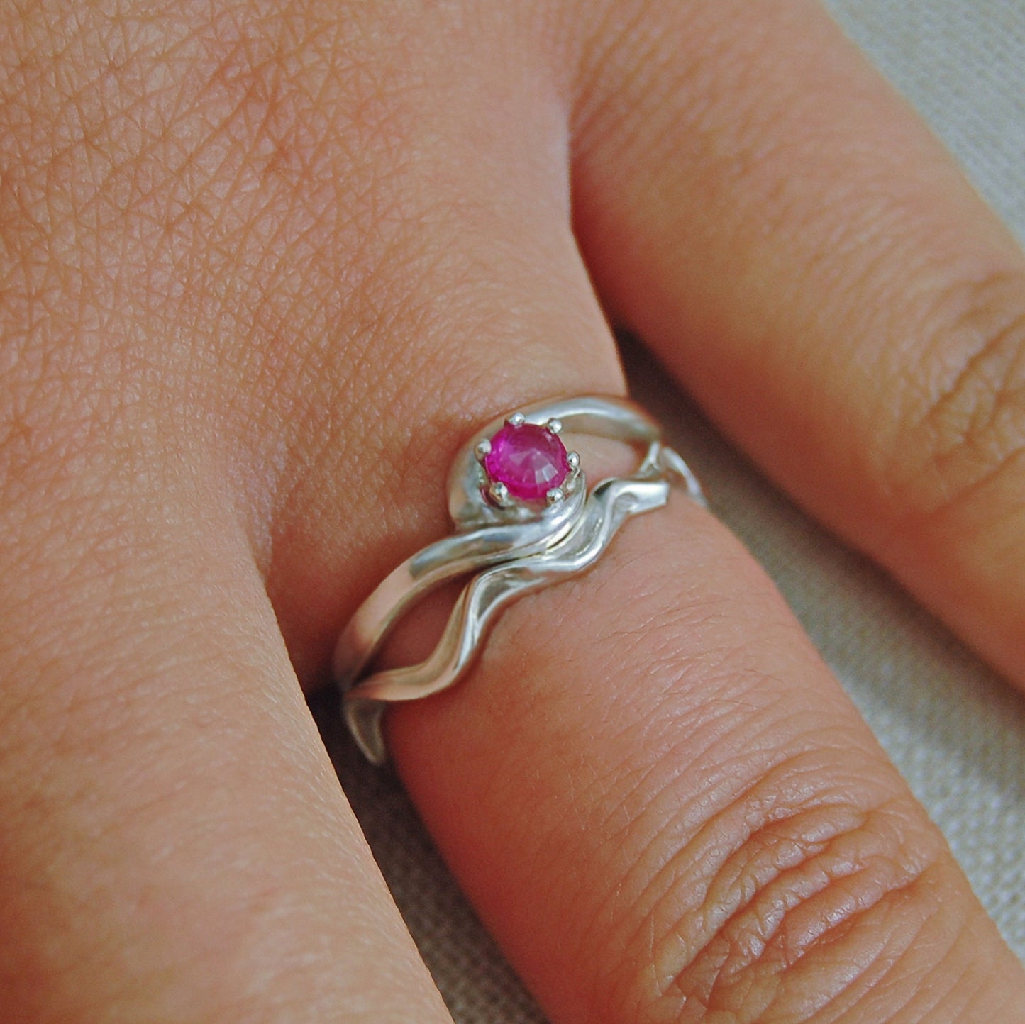 Pembe - Pink Sapphire Engagement Ring