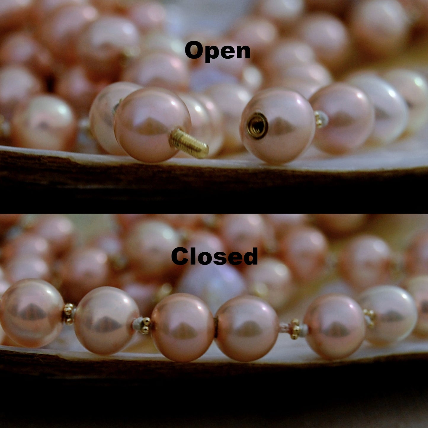 Greta - Pearl and Gold Matinee Necklace Handmade - Gift Wrapping Included. FREE SHIPPING US.