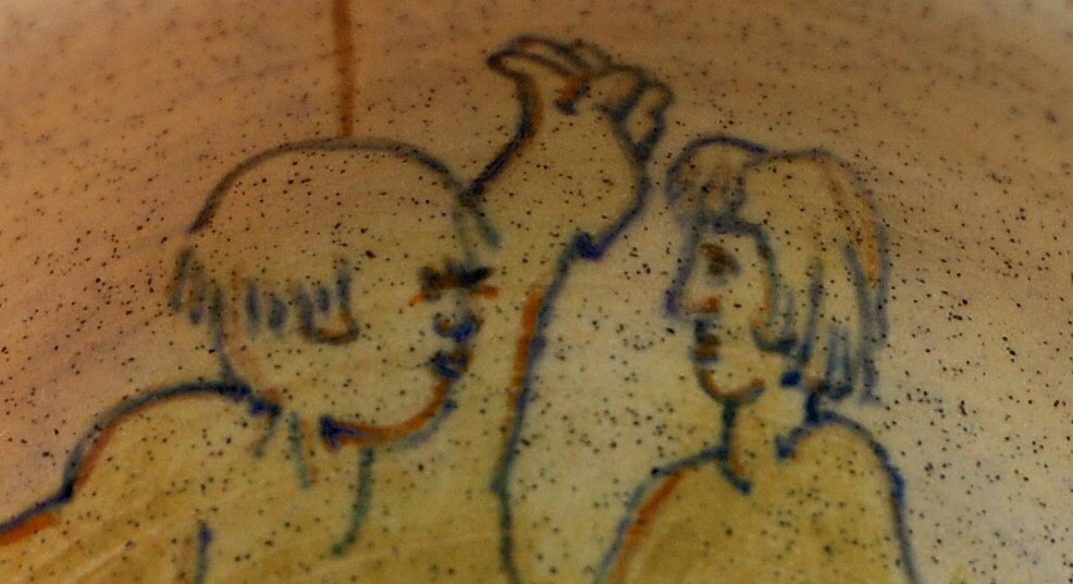 Conversation - Ceramic Serving Bowl, FREE SHIPPING US