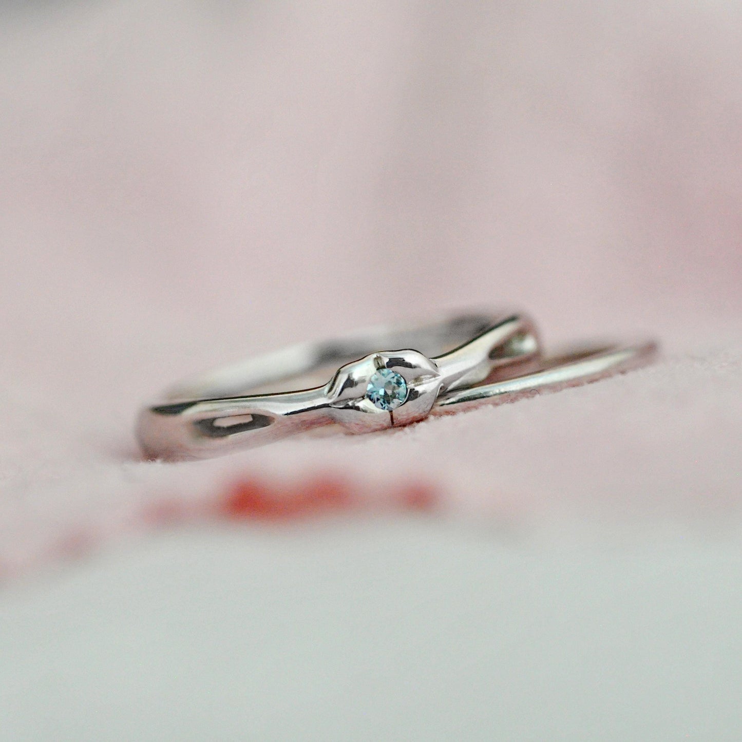 Aiyana - Unique Aquamarine Gemstone Ring in 14kt White Gold: A Sparkling Departure from Diamonds. Shop Exclusive.