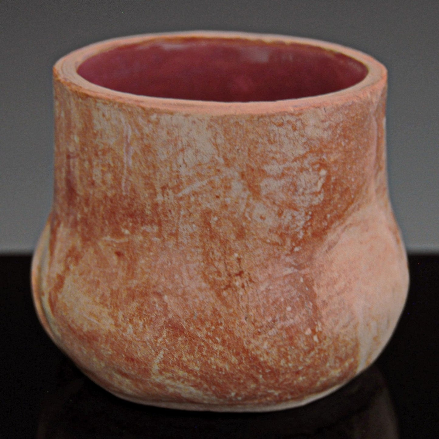 SMV - Small Marbled Vase, handmade small ceramic vase, pottery vase, paper clip holder, desk decor. Free shipping within the US.