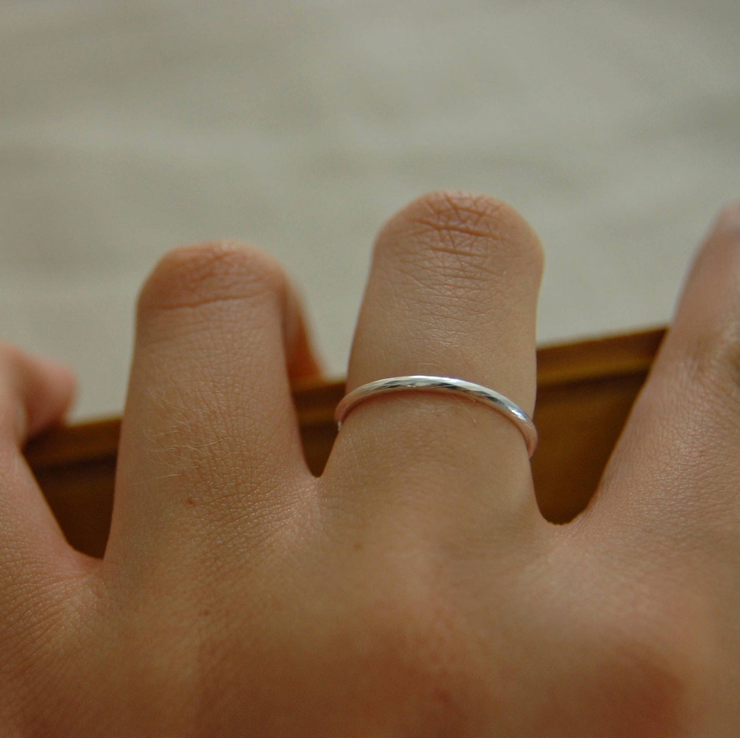 Alouette - Sterlium Plus® Silver Wedding Band Stacking Ring, FREE SHIP US