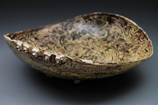 Malmsey Mambo - Ceramic Bowl; Handcrafted Dance-inspired Bowl with Free US Shipping.