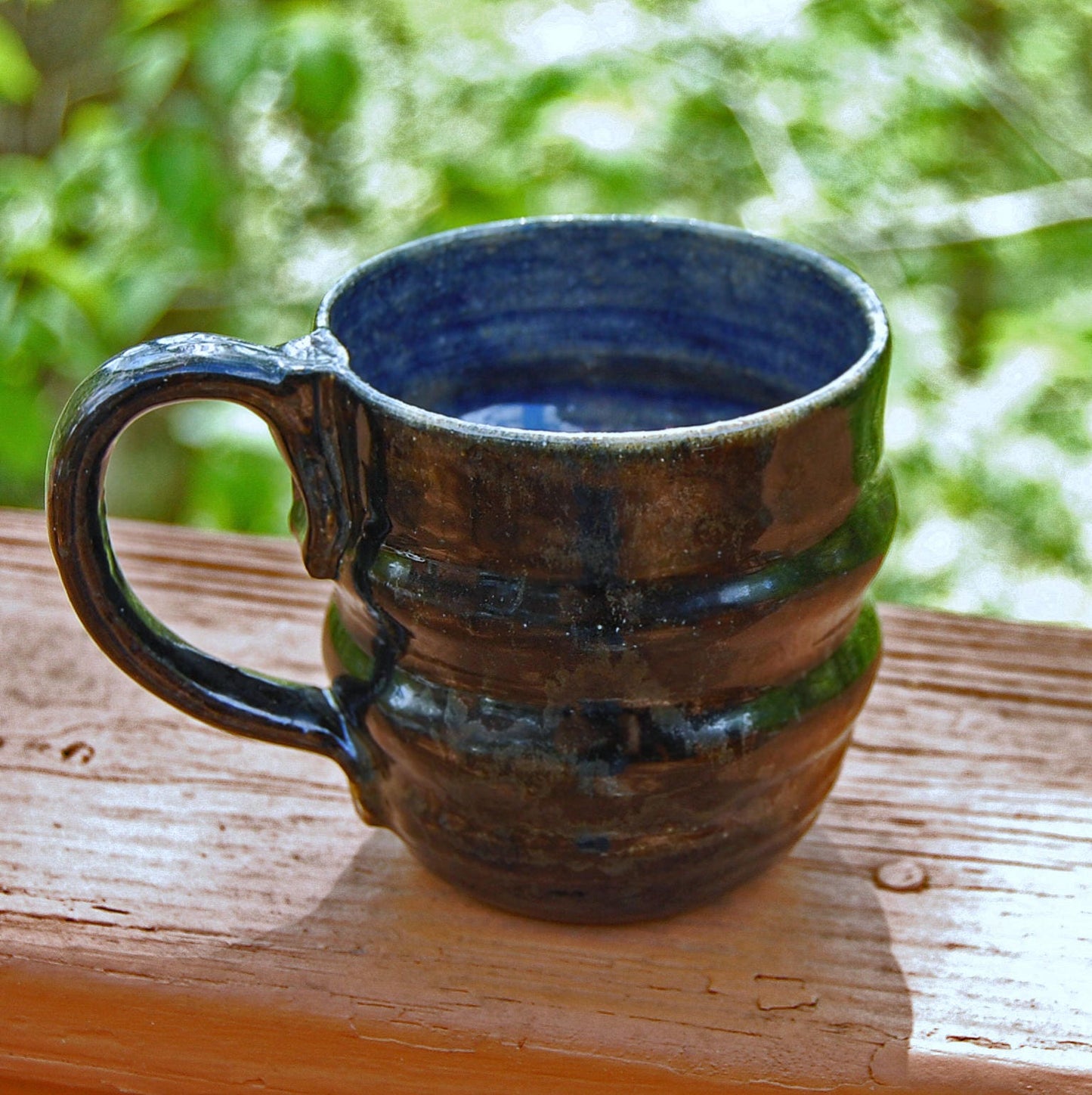 Midnight - Rustic Handmade Coffee Mug, Tea Mug, Ceramic Mug, stoneware, pottery mug. Free domestic shipping.
