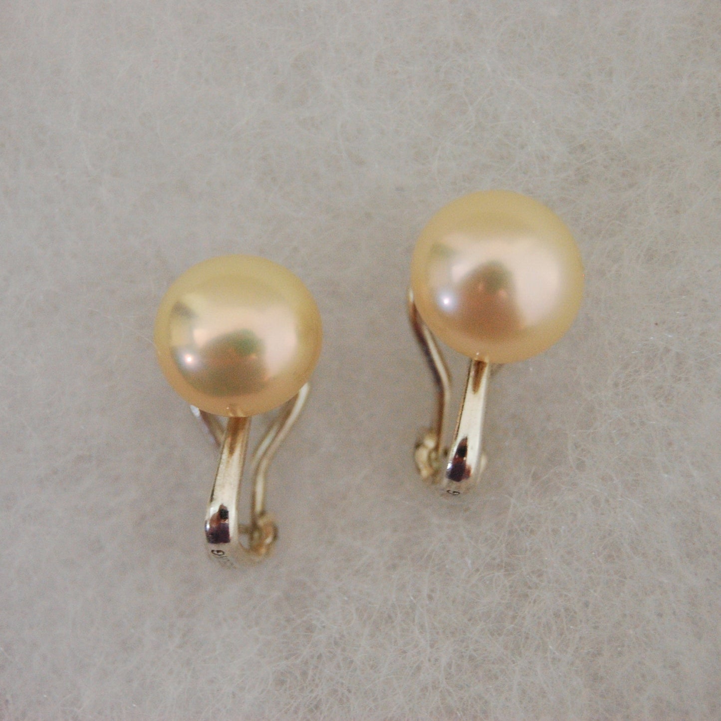 Rebecca - Striking Natural Freshwater Pearl Stud Earrings Set in Solid Sterling Silver Omega Mountings, FREE SHIPPING US