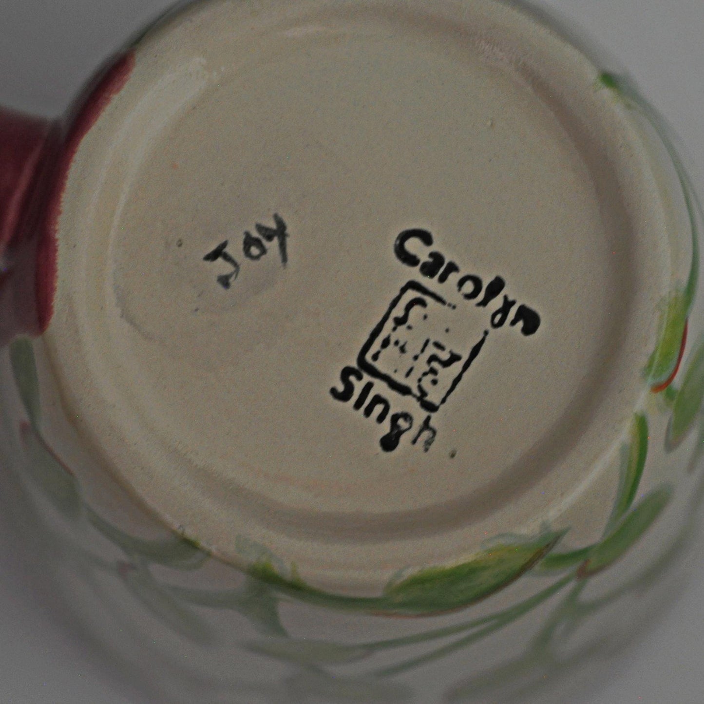 Spring Leaves - Unique Coffee Mug, hand painted mug, tea mug, FREE SHIPPING within the US.