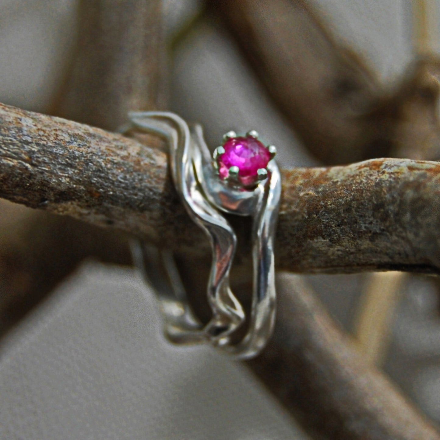 Pembe - Pink Sapphire Engagement Ring