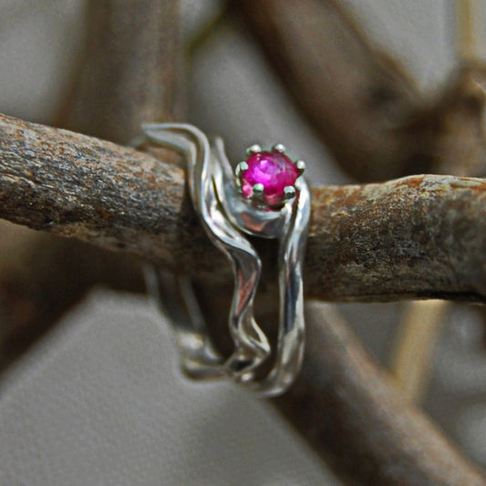 Pembe - Pink Sapphire Engagement Ring