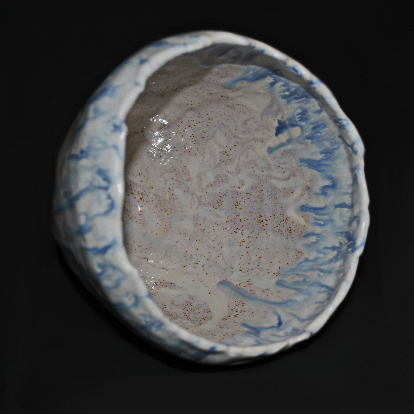 Rain, Overland - Landscape themed Porcelain Bowl, ceramic art, home decor, FREE SHIPPING US.