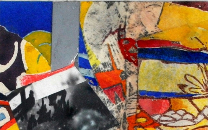 Kept Alive on Air and Dreams - Original Art, mixed media, framed art, FREE SHIPPING US