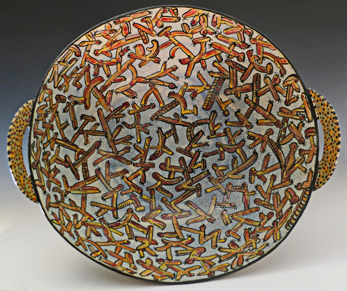 New Mexico Dreamtime - Large Ceramic Bowl, fruit bowl, FREE SHIPPING US