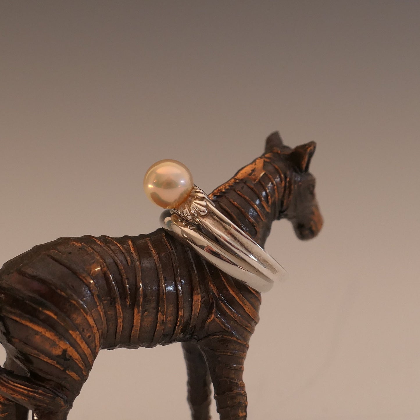 Leila - Pearl Engagement or Other Ring in Silver, Gold, or Platinum, Made to Order  FREE SHIPPING US