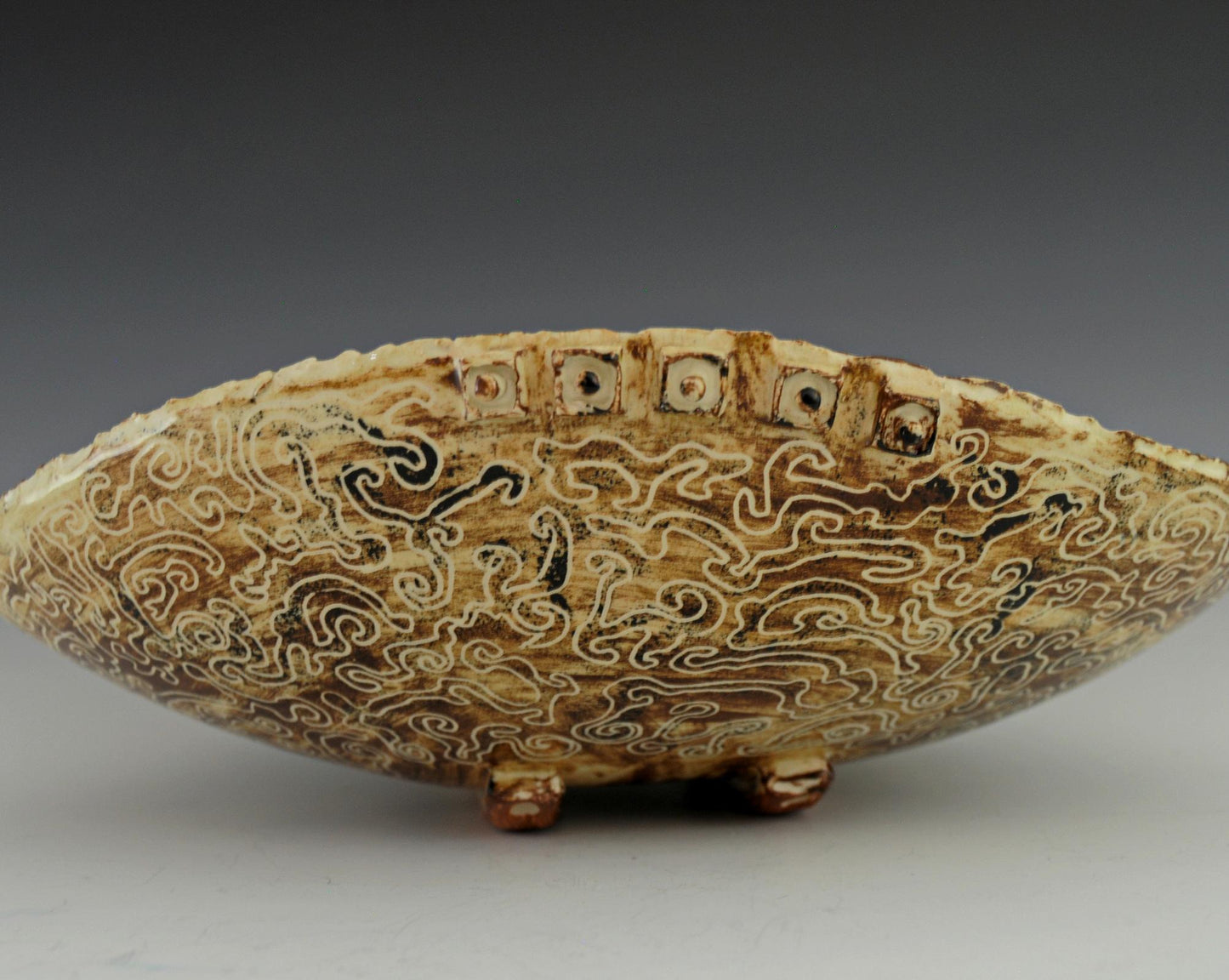 Malmsey Mambo - Ceramic Bowl; Handcrafted Dance-inspired Bowl with Free US Shipping.