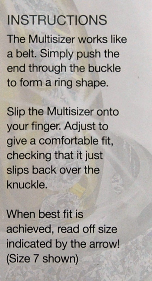 Ring Sizer - ring size finder, multisizer, FREE shipping within the US.