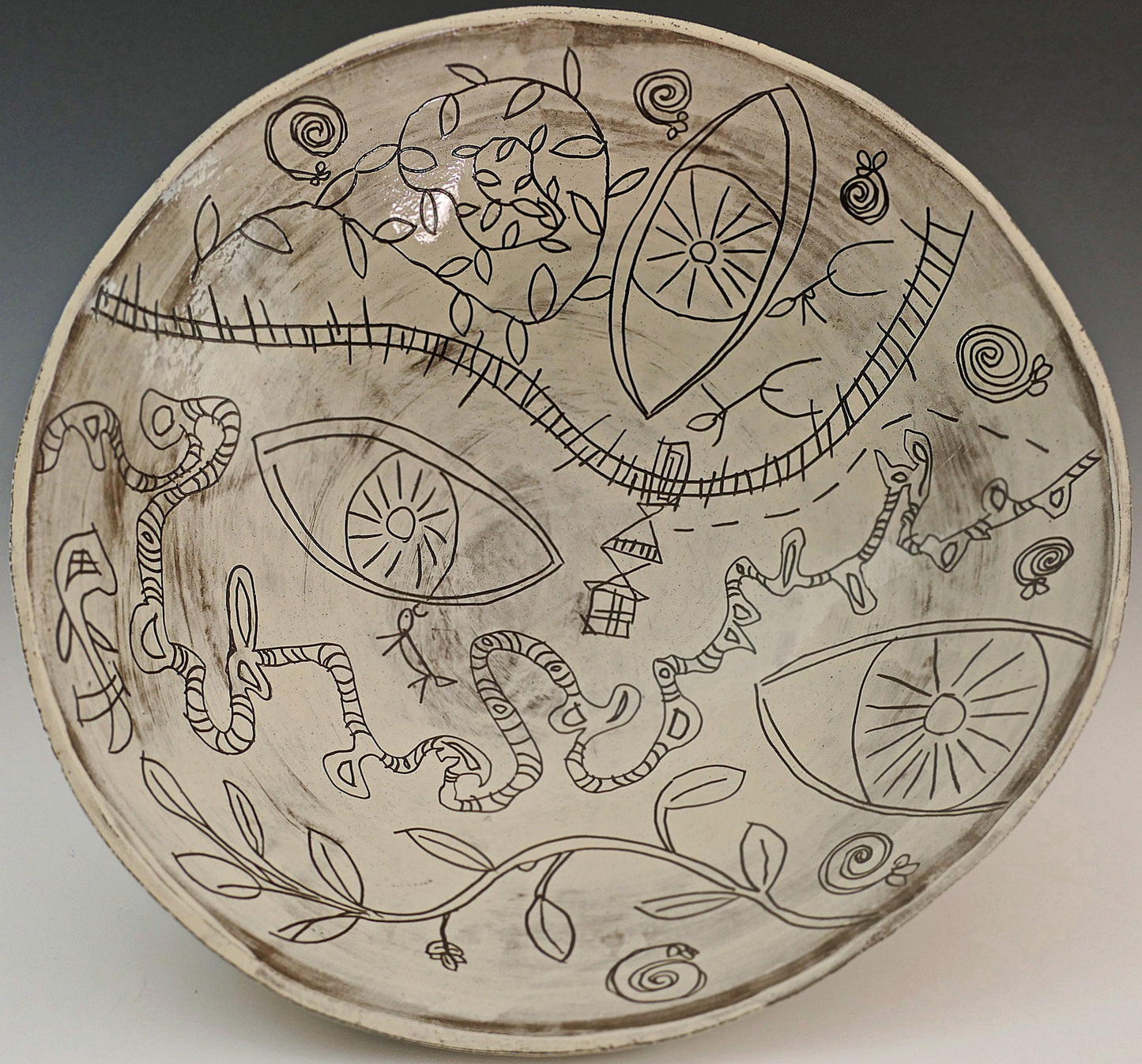 Eden - Large Ceramic Bowl, FREE SHIPPING US