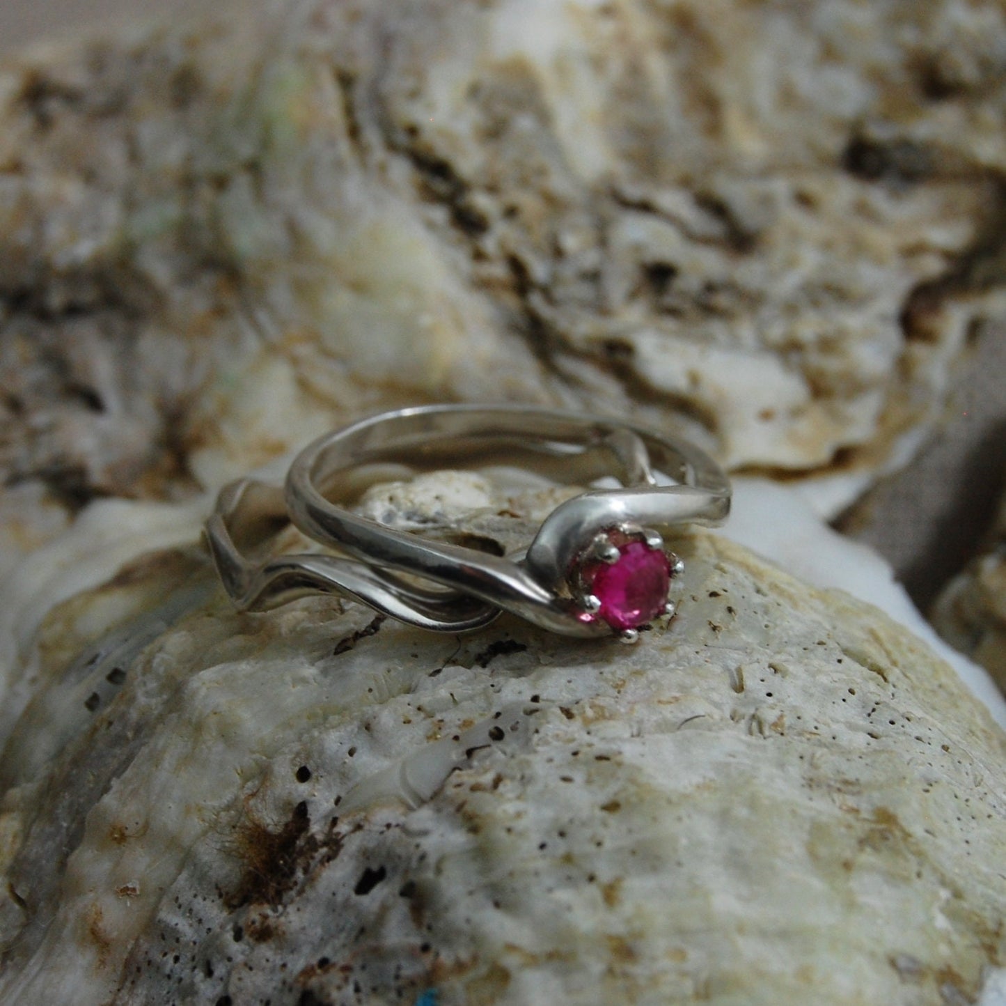 Pembe - Pink Sapphire Engagement Ring
