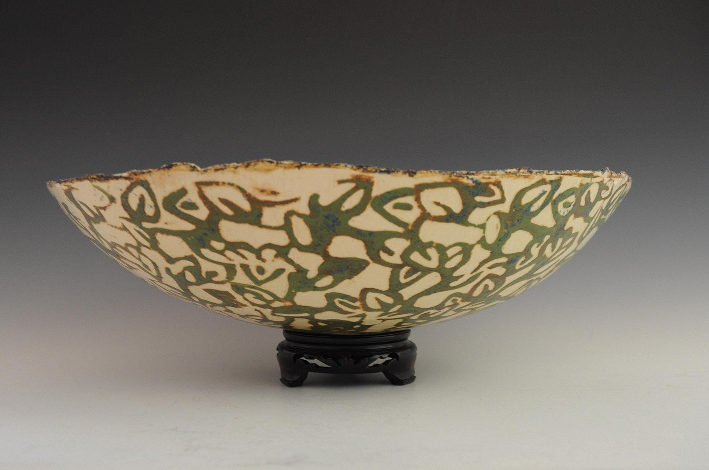 Summer Heat - Large Ceramic Serving Bowl, FREE SHIP US
