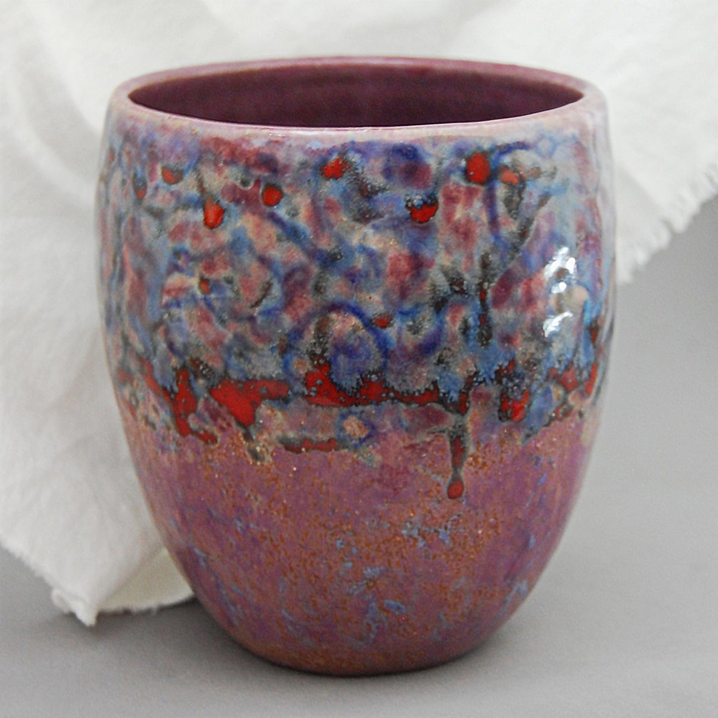 Full Circle - Versatile Handmade Stoneware Vase/Bowl - Functional and Decorative Art. FREE SHIPPING US