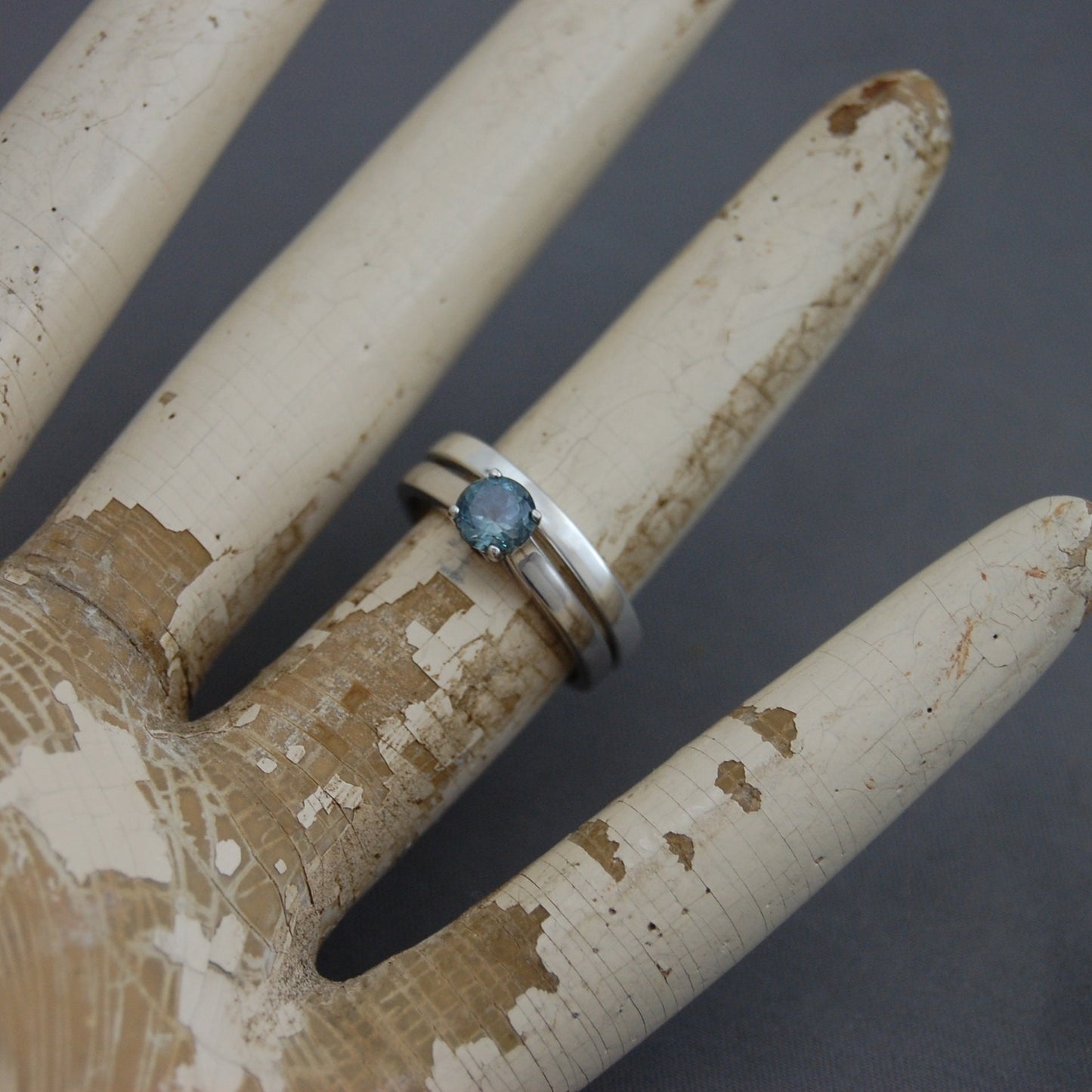 Amisha - Sapphire & Ruby Engagement Ring, Custom Order, Diamond Alternative, FREE SHIPPING US