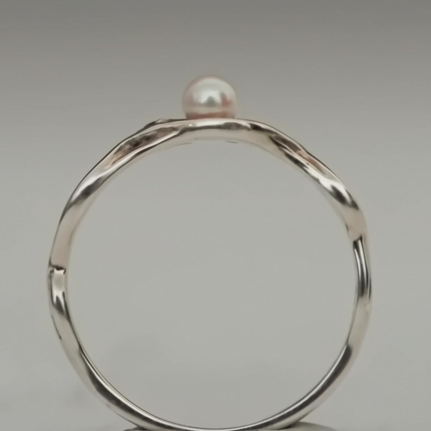 Mira - Pearl and Ruby Ring Set in Easy Care Continuum® Silver. Shop Exclusive Wave Ring Design. Free Shipping within the US.