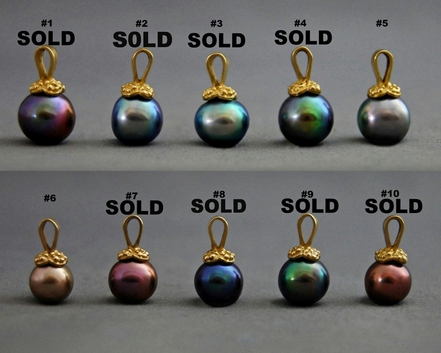 Ariel - Freshwater Pearl Pendant Set in a Solid Brass Bail, FREE SHIPPING US