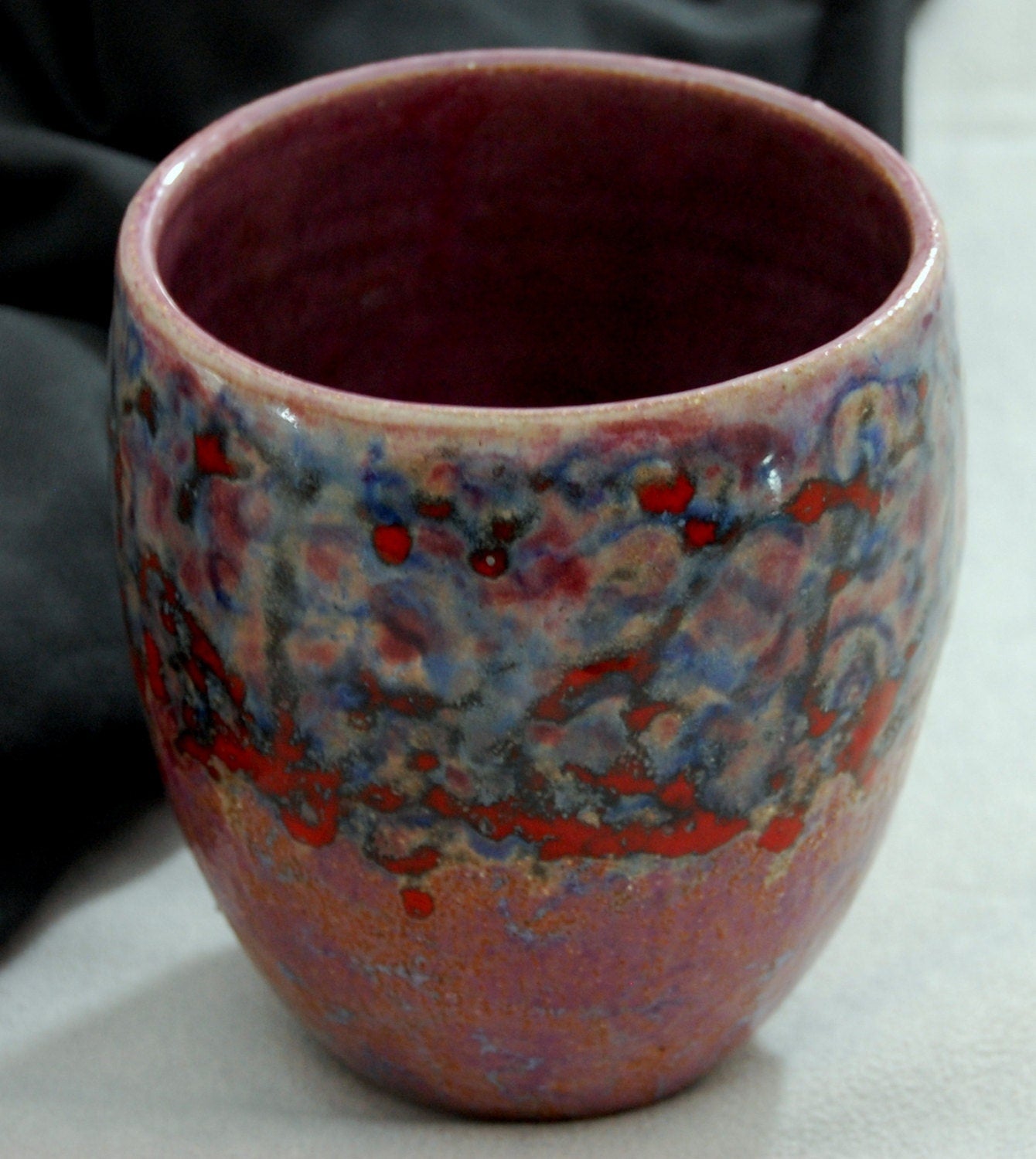 Full Circle - Versatile Handmade Stoneware Vase/Bowl - Functional and Decorative Art. FREE SHIPPING US