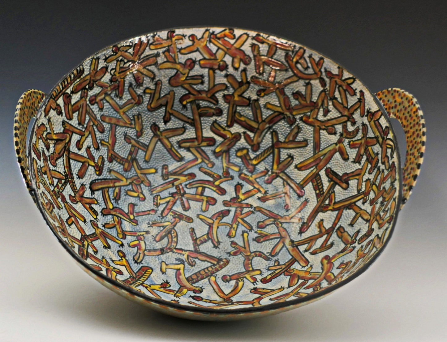 New Mexico Dreamtime - Large Ceramic Bowl, fruit bowl, FREE SHIPPING US