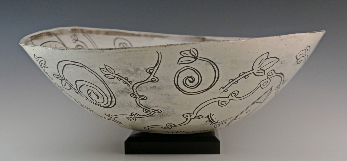 Eden - Large Ceramic Bowl, FREE SHIPPING US
