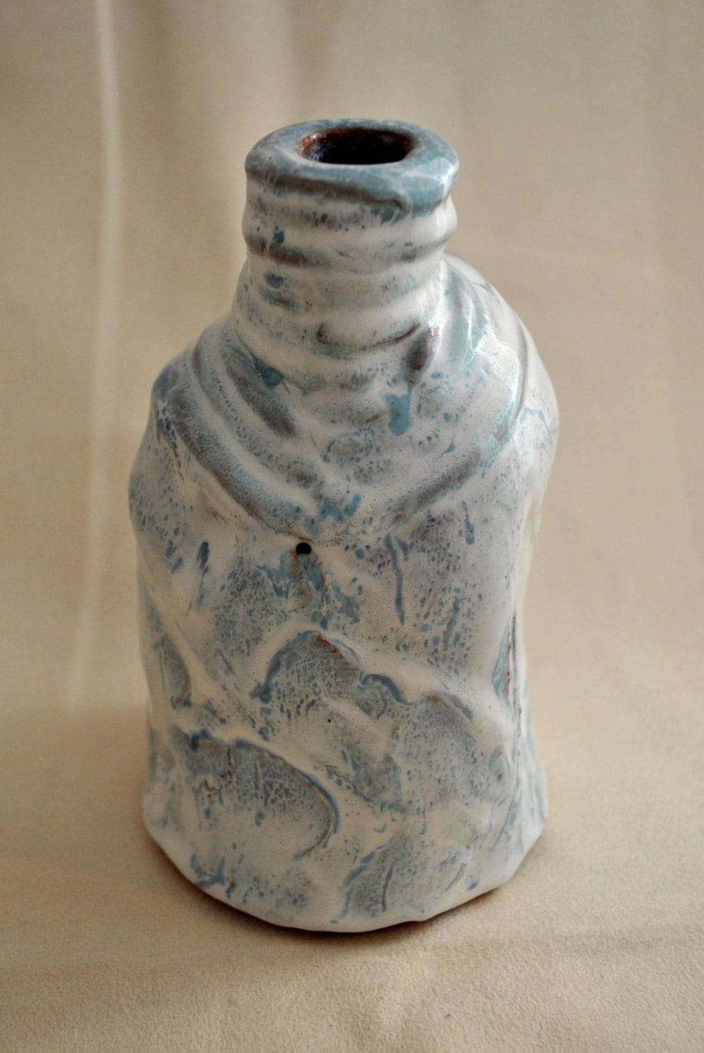 Emily - Ceramic Vase, hand built Ikebana Vase. FREE SHIPPING US.