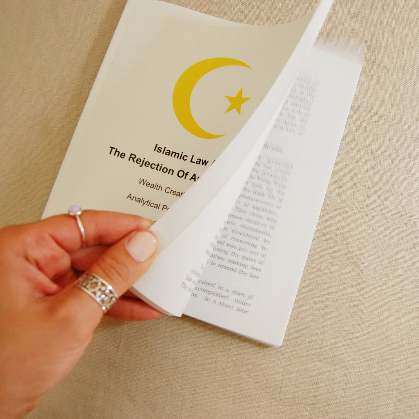 Paperback Book on Law and Customs, Islamic Law and the Rejection of Aristotle's Logic, FREE SHIP US