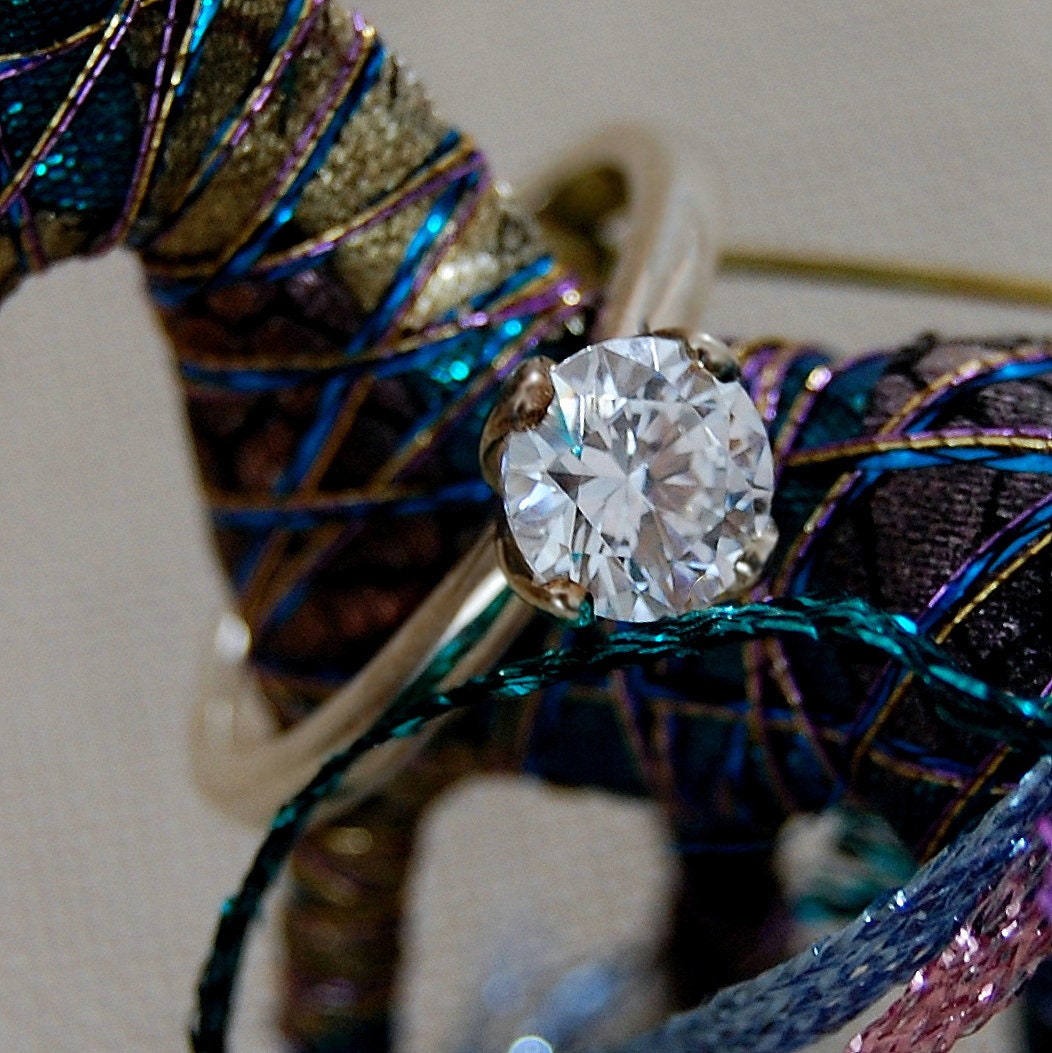 Ellie - Engagement Ring Features a Cubic Zirconia Gemstone and Continuum® Silver, FREE SHIPPING US