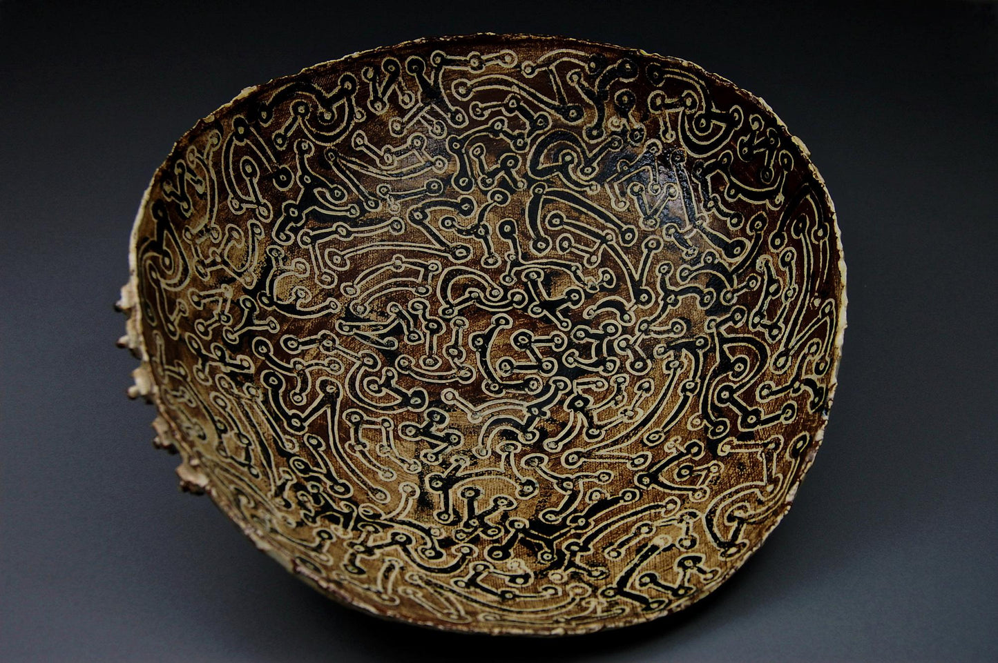 Malmsey Mambo - Ceramic Bowl; Handcrafted Dance-inspired Bowl with Free US Shipping.