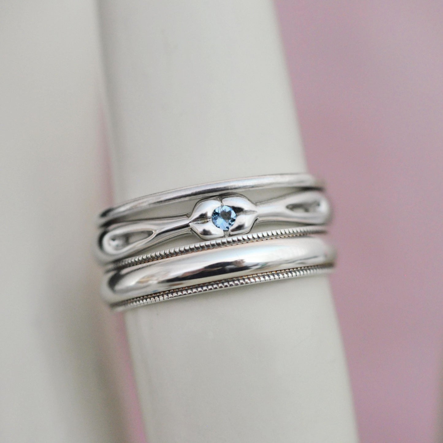 Aiyana - Unique Aquamarine Gemstone Ring in 14kt White Gold: A Sparkling Departure from Diamonds. Shop Exclusive.
