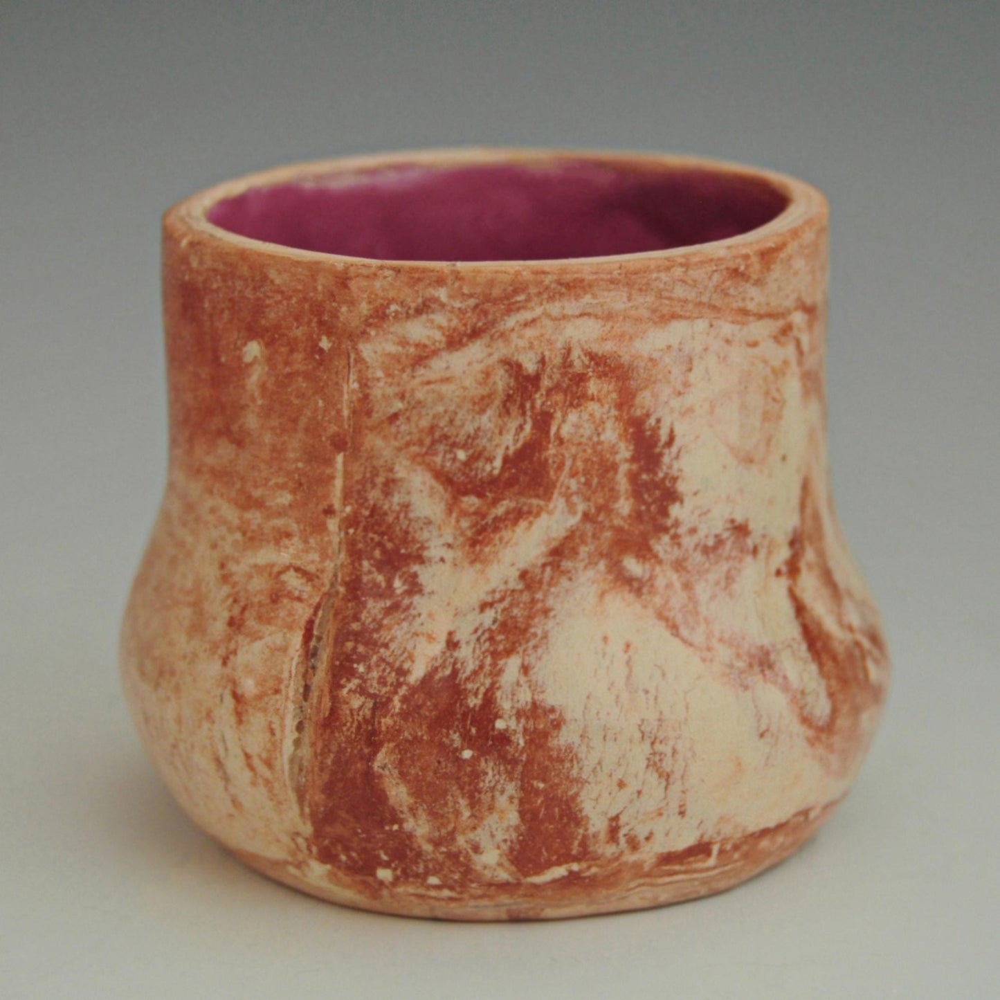 SMV - Small Marbled Vase, handmade small ceramic vase, pottery vase, paper clip holder, desk decor. Free shipping within the US.