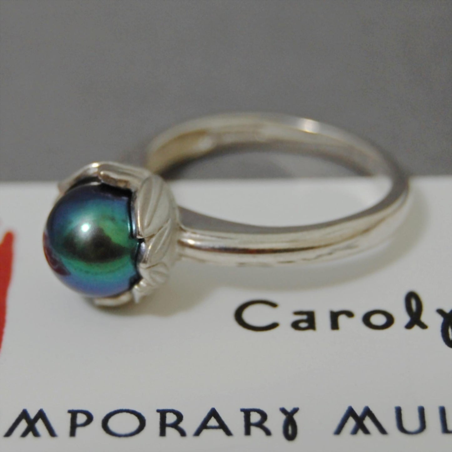 Evie - Pearl Engagement Ring, Continuum® Silver, FREE SHIPPING US