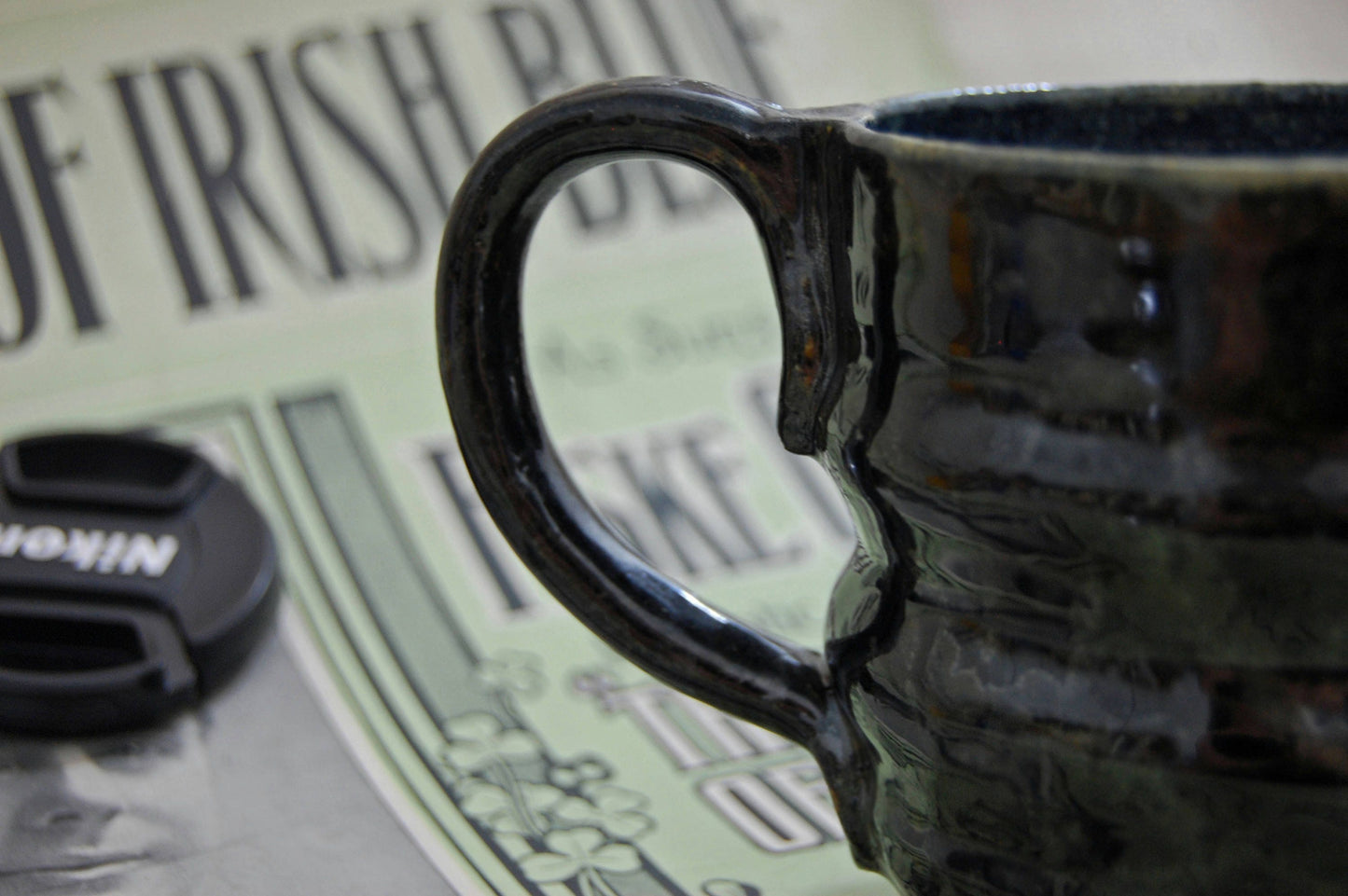 Midnight - Rustic Handmade Coffee Mug, Tea Mug, Ceramic Mug, stoneware, pottery mug. Free domestic shipping.