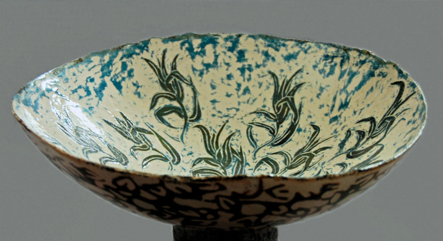 Summer Heat - Large Ceramic Serving Bowl, FREE SHIP US