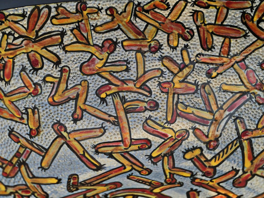 New Mexico Dreamtime - Large Ceramic Bowl, fruit bowl, FREE SHIPPING US