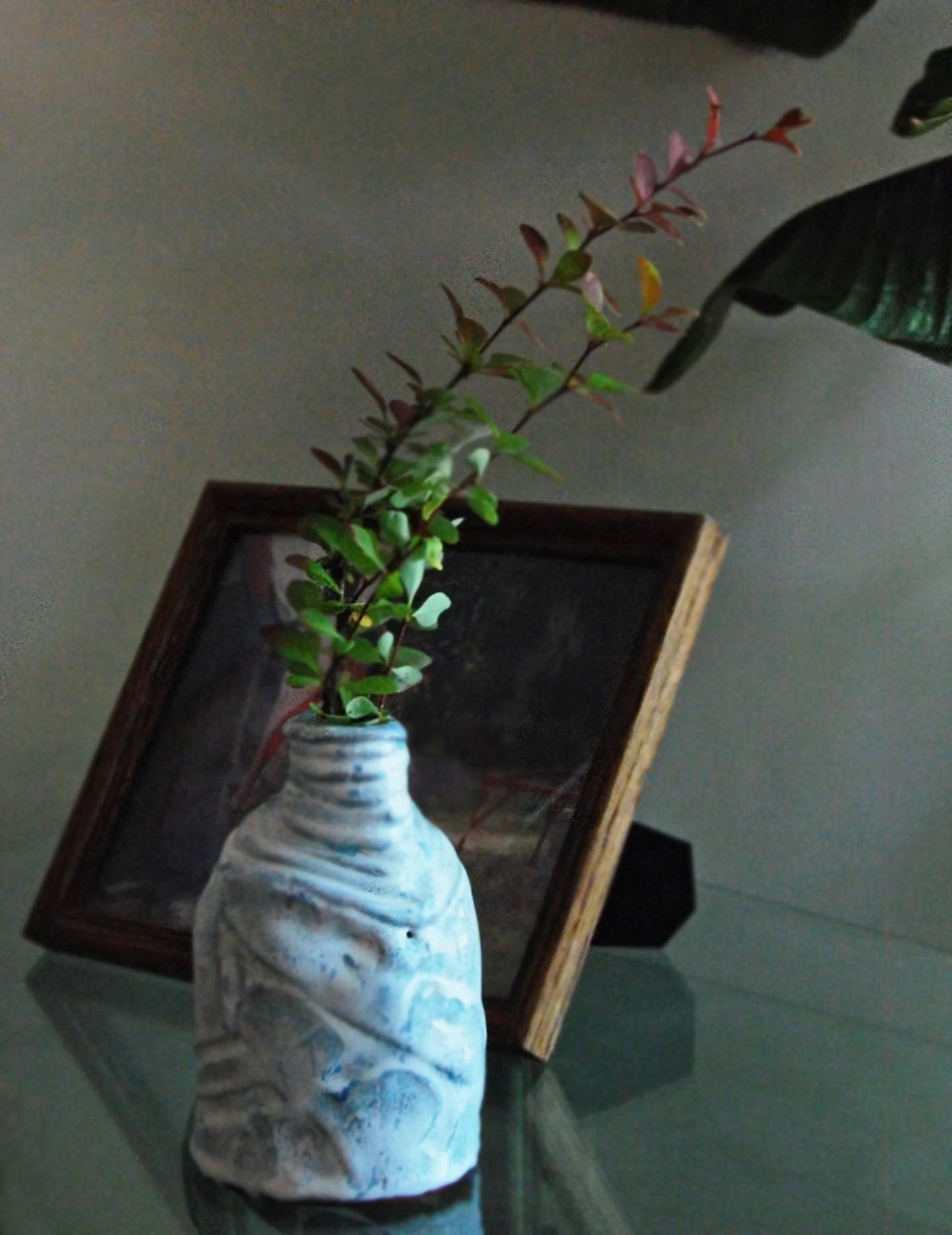 Emily - Ceramic Vase, hand built Ikebana Vase. FREE SHIPPING US.
