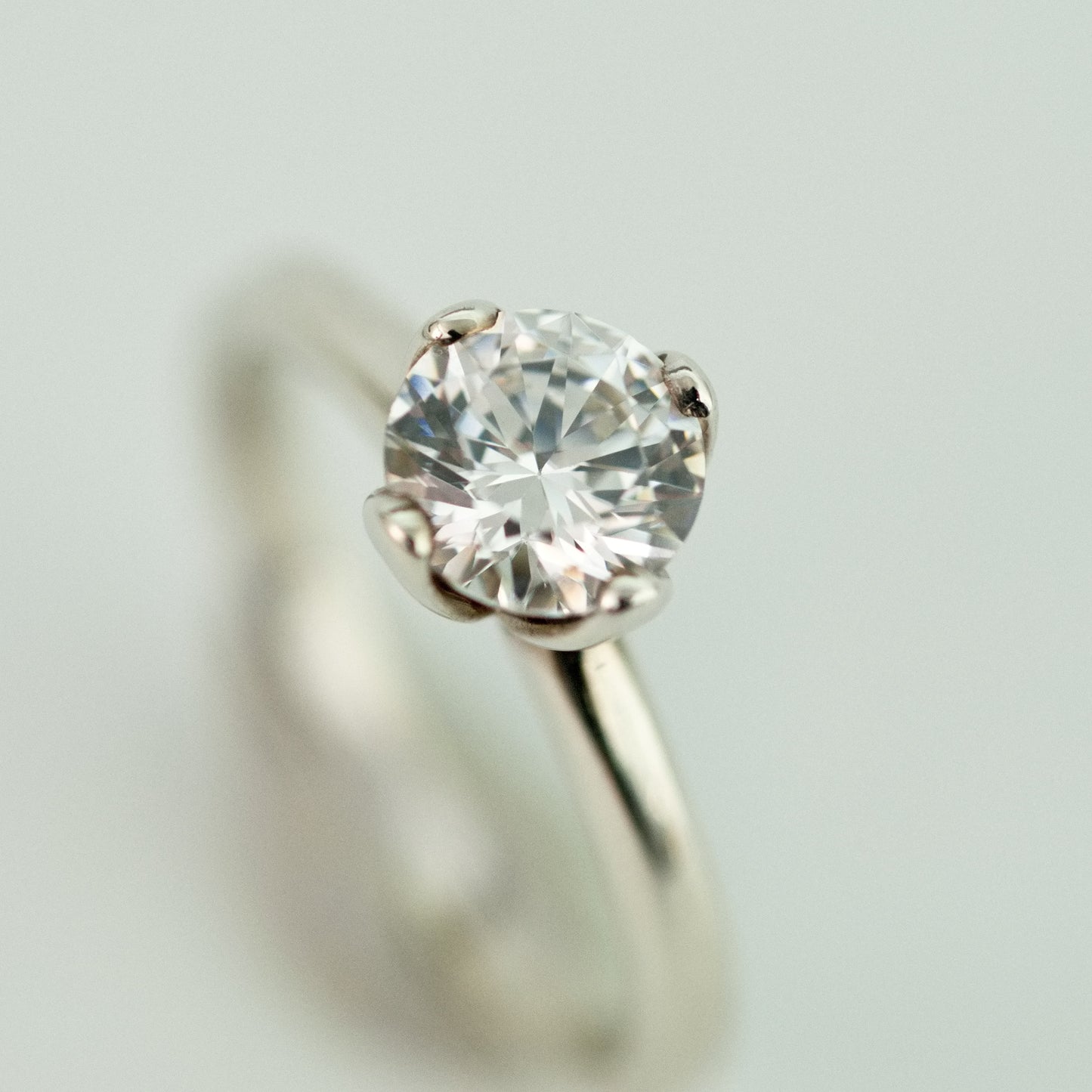 Ellie - Engagement Ring Features a Cubic Zirconia Gemstone and Continuum® Silver, FREE SHIPPING US