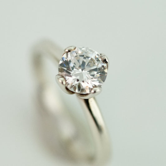 Ellie - Engagement Ring Features a Cubic Zirconia Gemstone and Continuum® Silver, FREE SHIPPING US