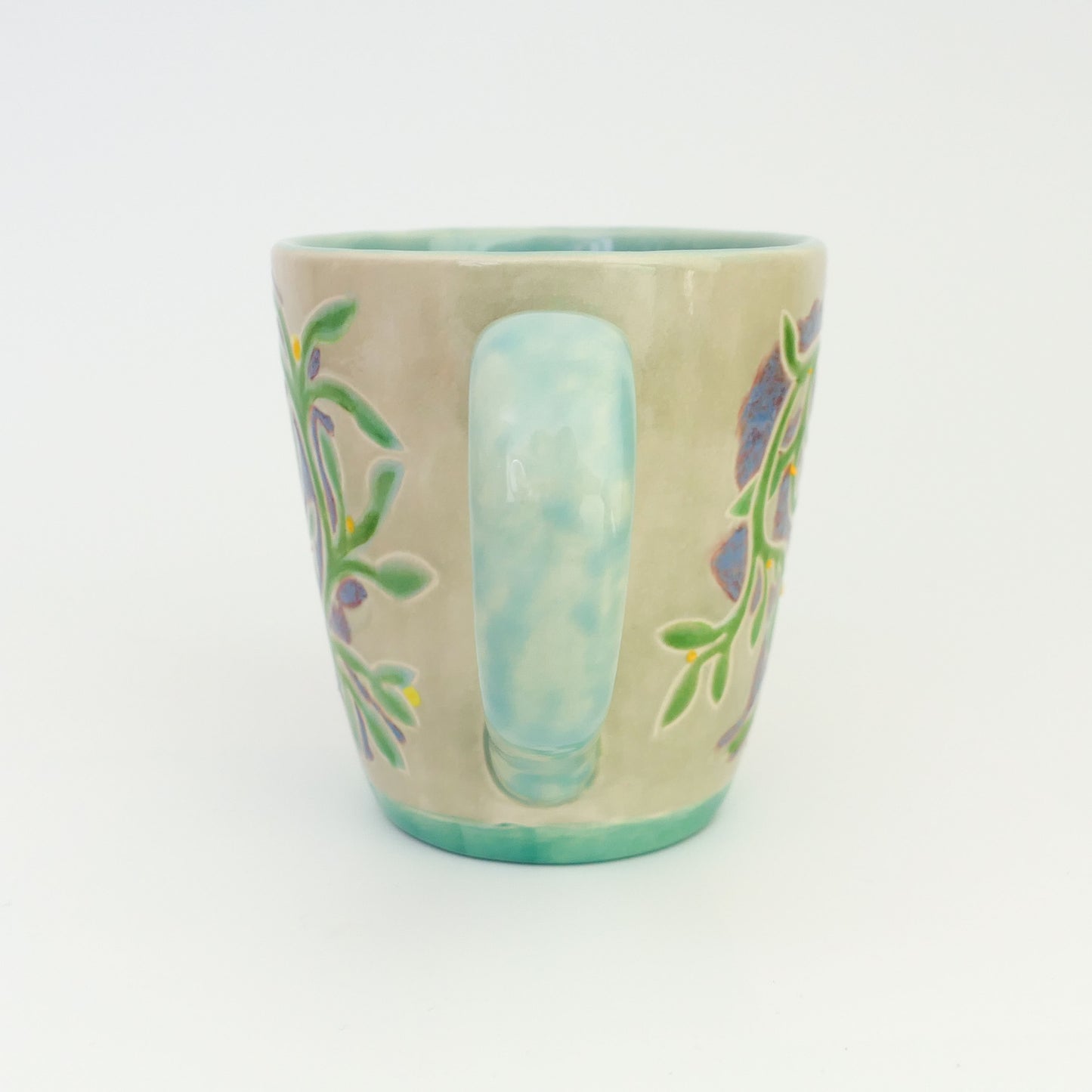 Hawaiian Cascade- Coffee, Tea or Cocoa Mug, unique hand painted ceramic mug.