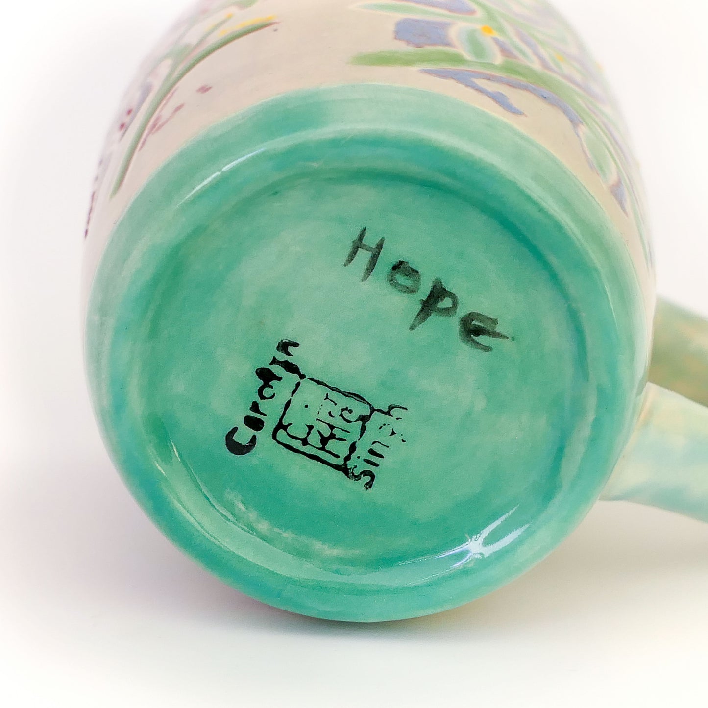 Hawaiian Cascade- Coffee, Tea or Cocoa Mug, unique hand painted ceramic mug.